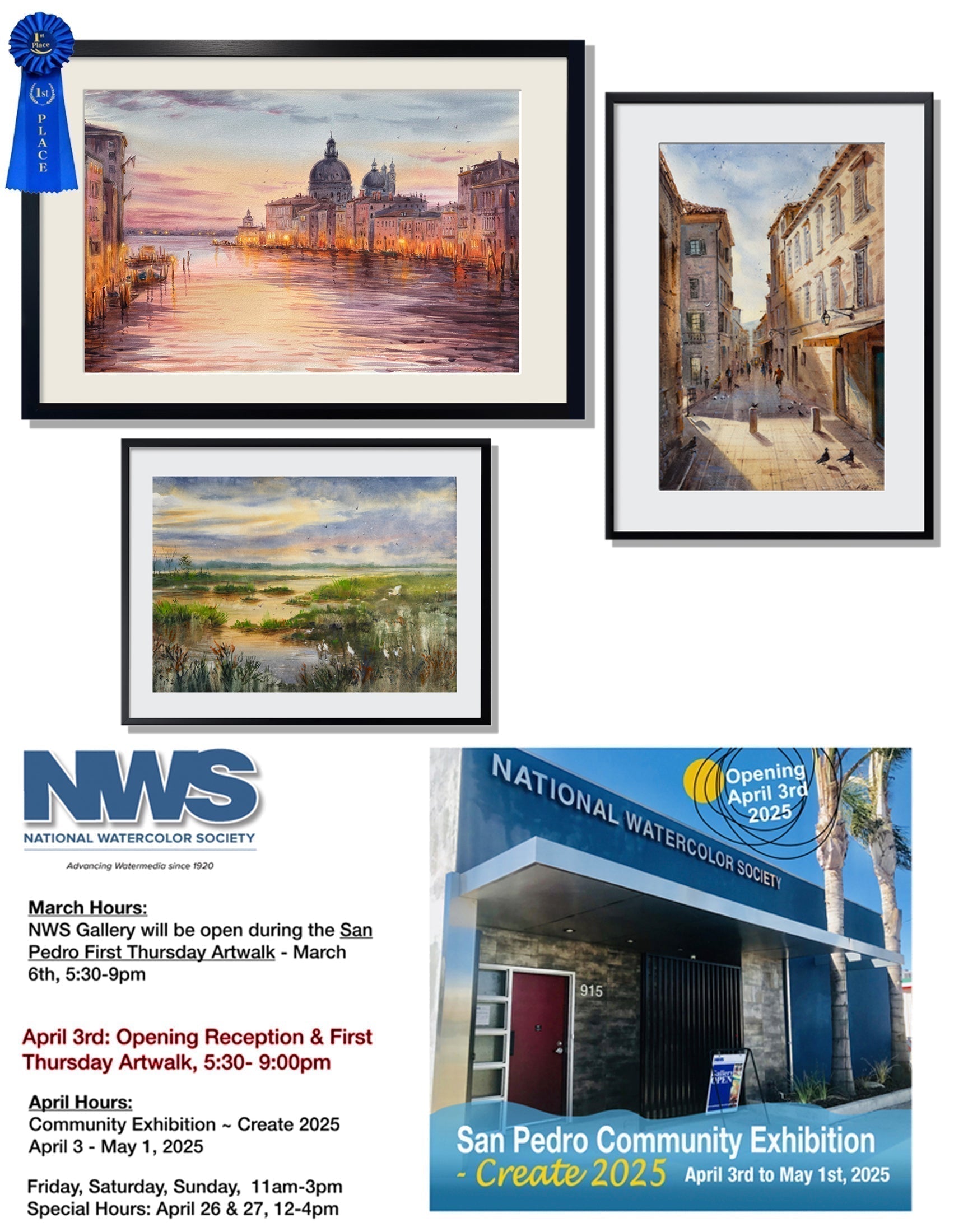 NWS show April 3rd - May 1st