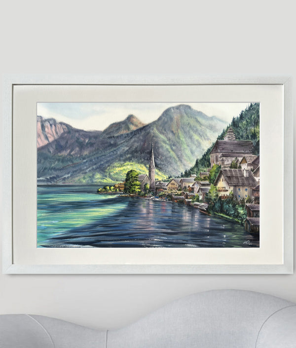 Hallstatt,Austria - Watercolors by Vahe 