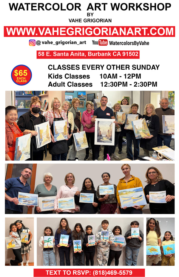 Watercolor Workshop Every other Sunday