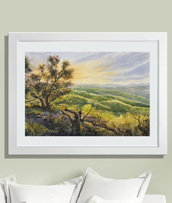 Sunset Over the Hills