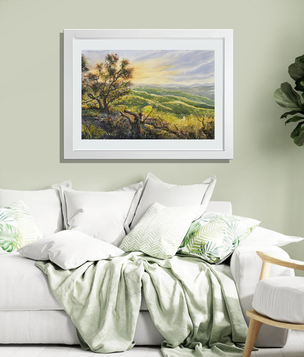 Sunset Over the Hills