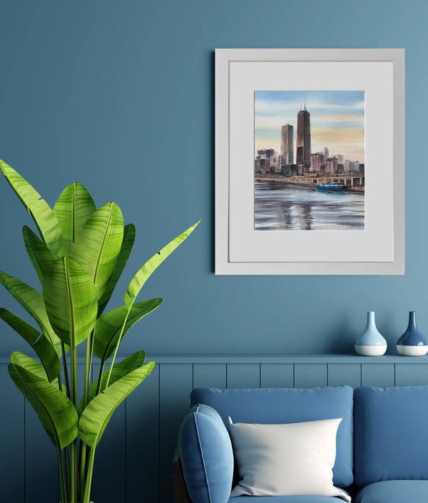 Chicago,Illinois - Watercolors by Vahe 