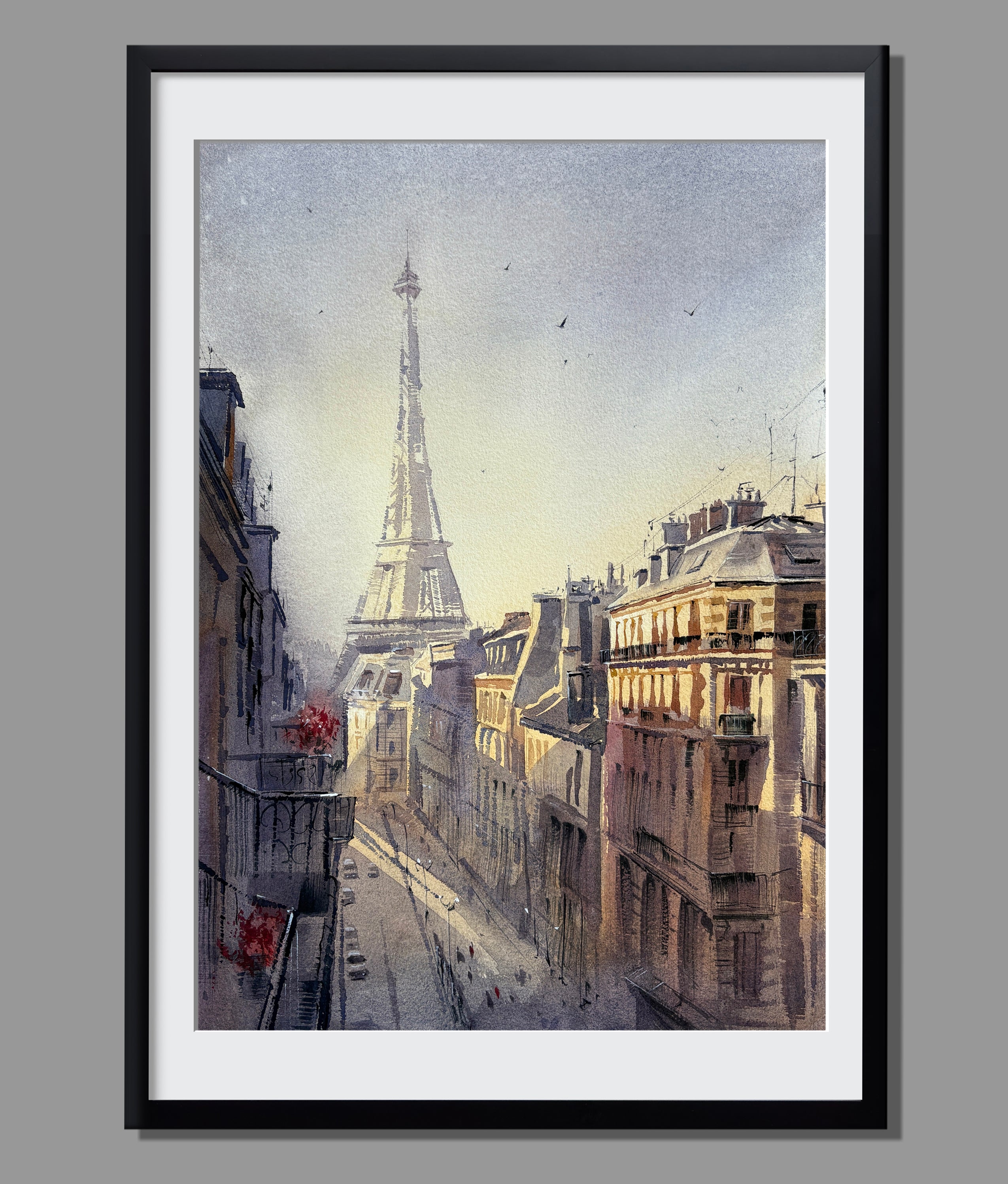Charming Paris Watercolor
