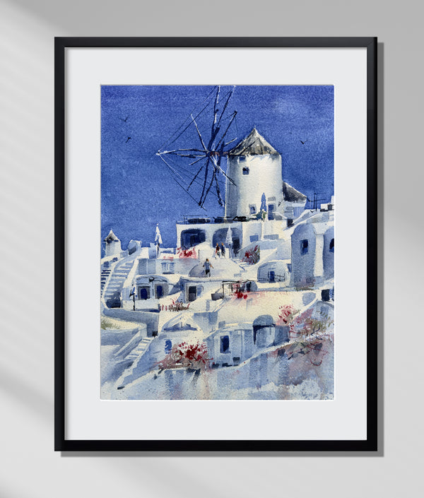 Santorini Windmill