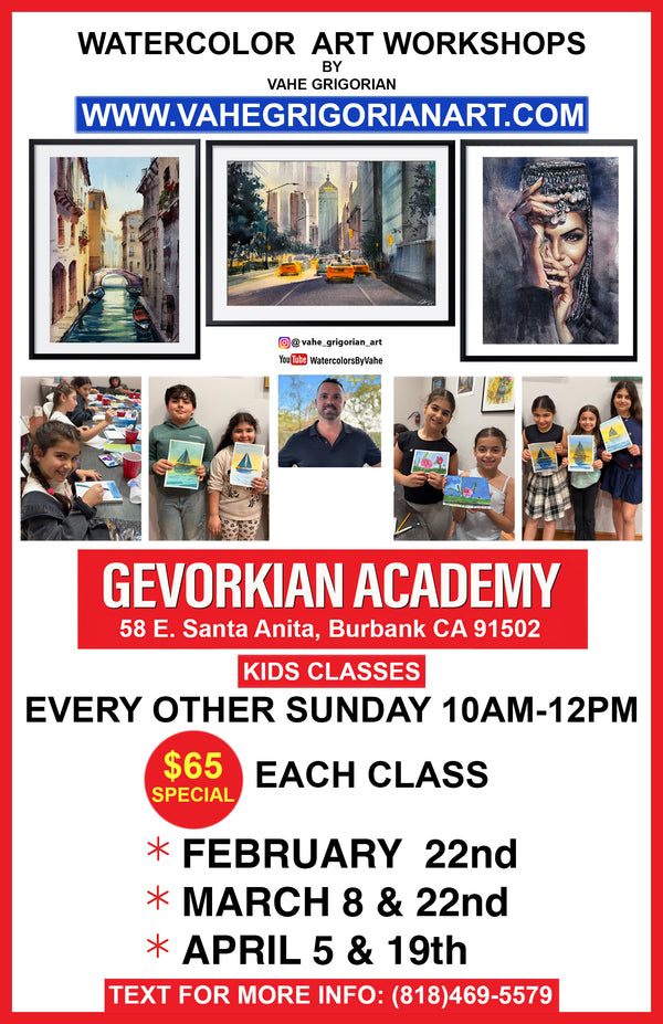 Watercolor Workshop Every other Sunday