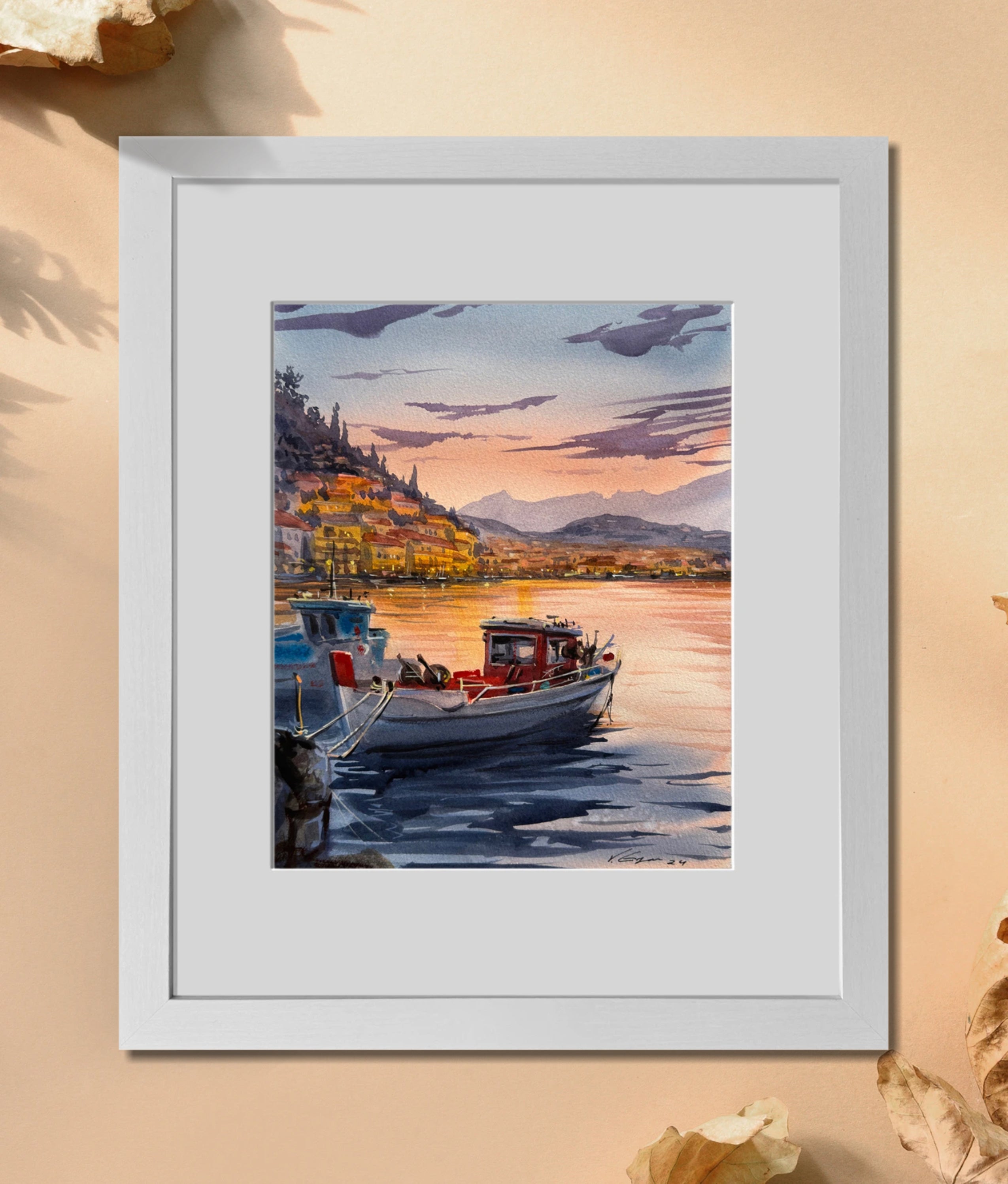 Gytheio, Greece - Watercolors by Vahe 