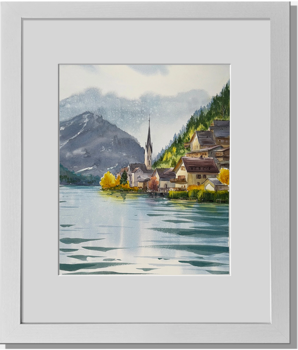 Hallstatt, Austria - Watercolors by Vahe 