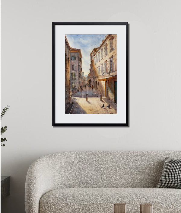 Inside city walls - Watercolors by Vahe 