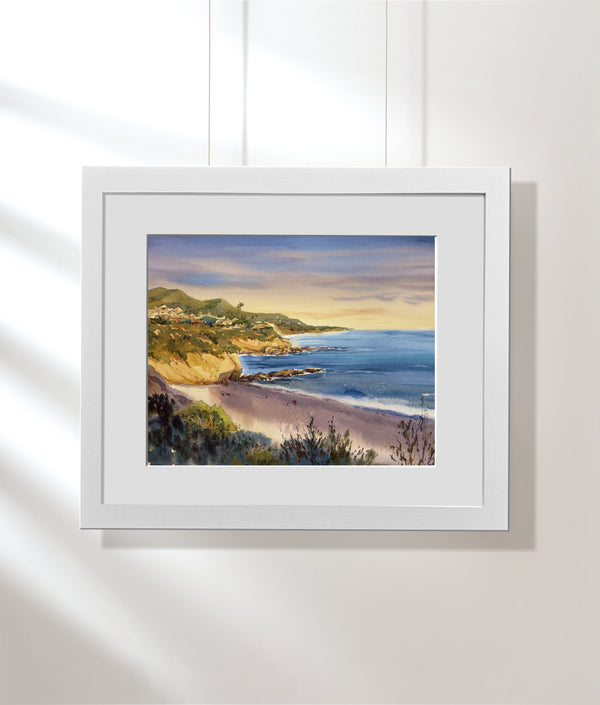 Laguna Sunset - Watercolors by Vahe 