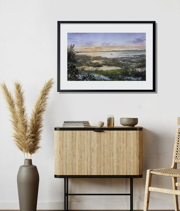 Marshland - Watercolors by Vahe 