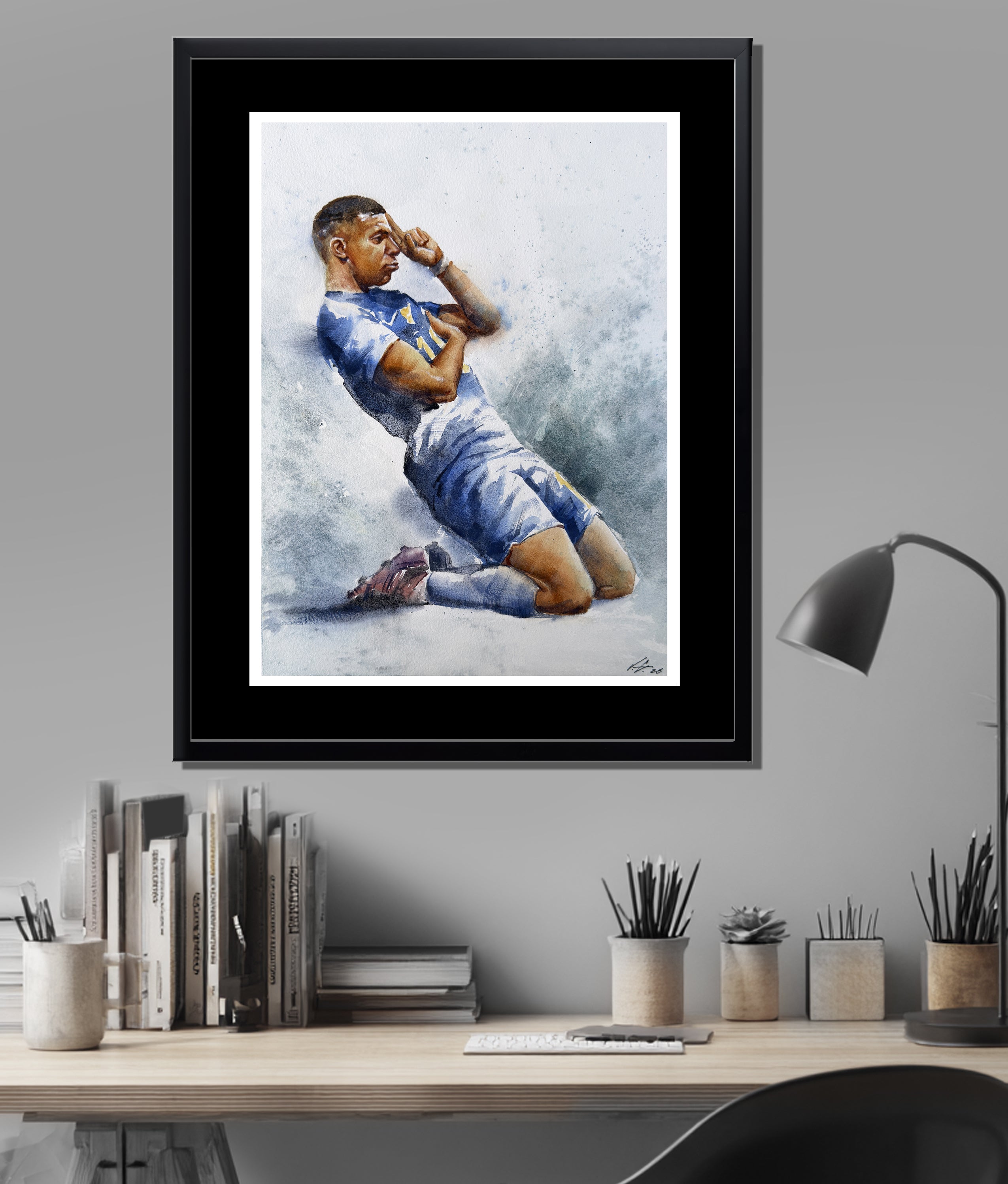 Original Kylian Mbappé Art — France #10 Painting