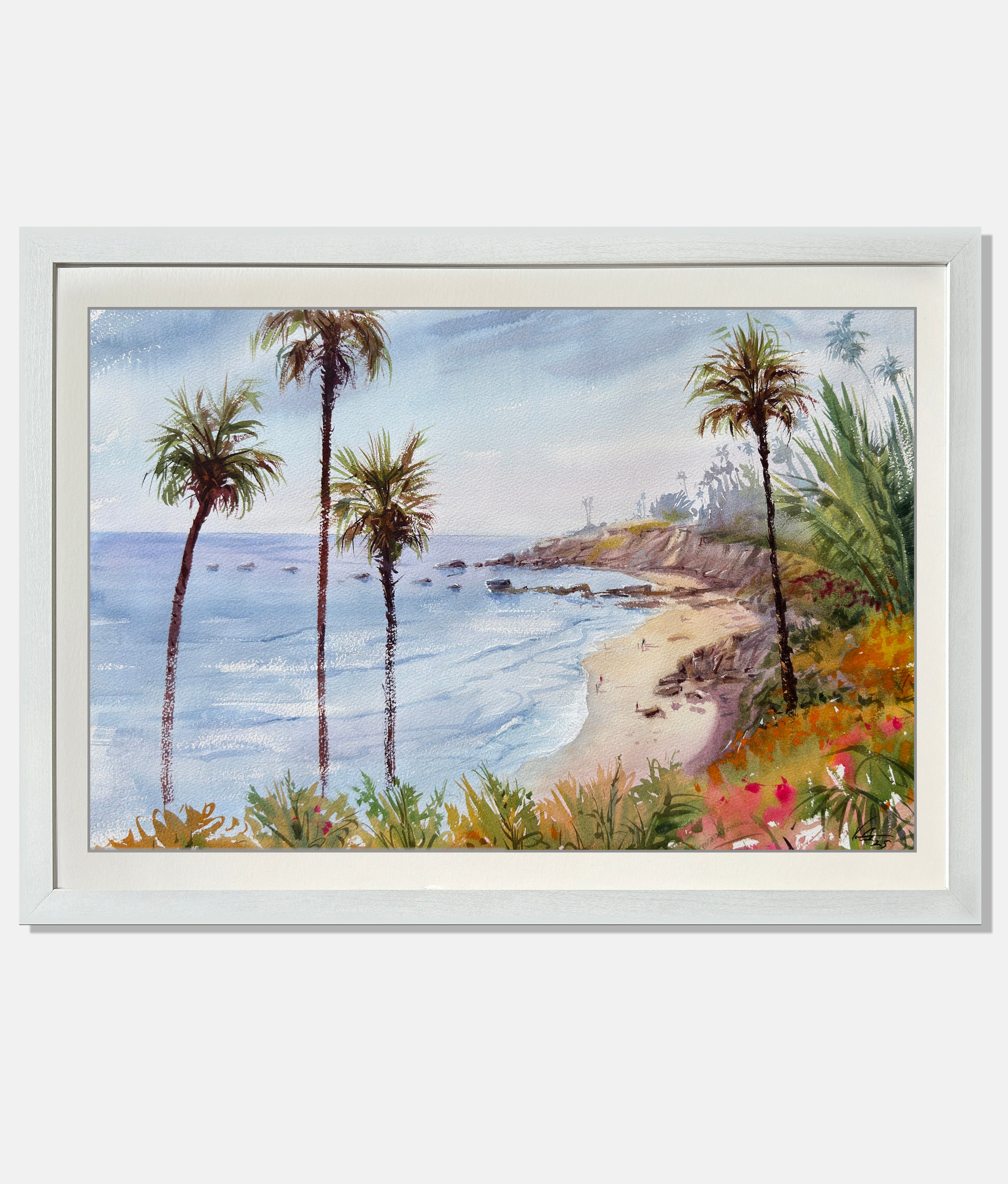 Laguna Beach, California - Watercolors by Vahe 