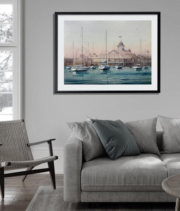 Newport Harbor Reflection