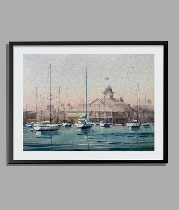 Newport Harbor Reflection