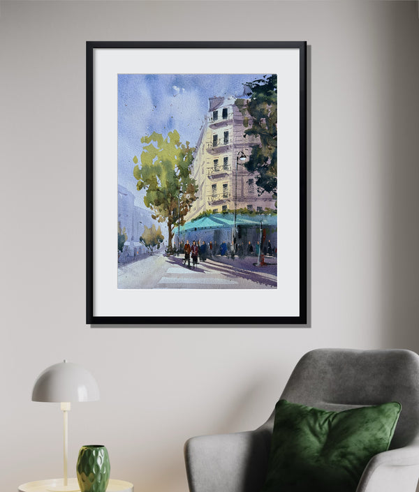 Sunlit Paris Streets