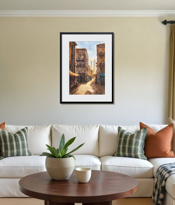 Streets of Dubrovnik - Watercolors by Vahe 