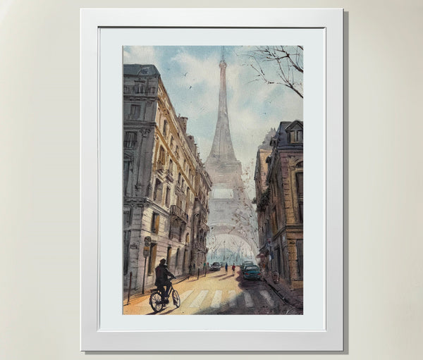 The Biker - Watercolors by Vahe 