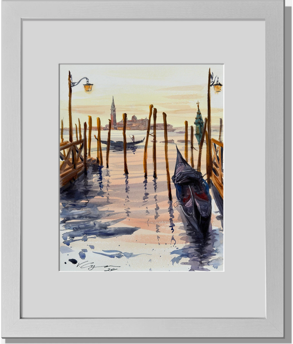 Venice Italy - Watercolors by Vahe 