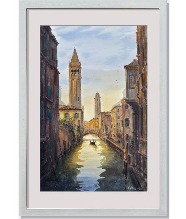 Beautiful Venice Italy - Watercolors by Vahe 