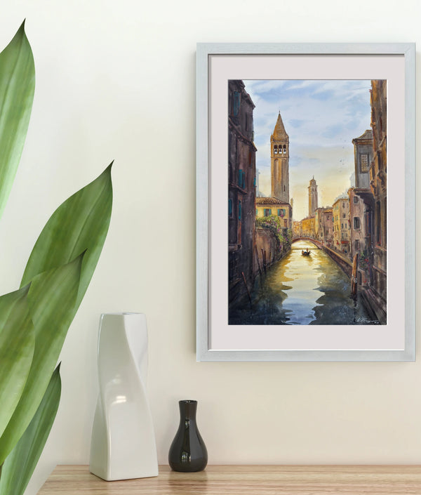 Beautiful Venice Italy - Watercolors by Vahe 